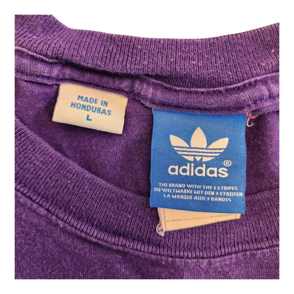 Los Angeles Lakers NBA Kobe Purple Tee Shirt Size Large Adidas Cotton 2013 - Picture 3 of 11